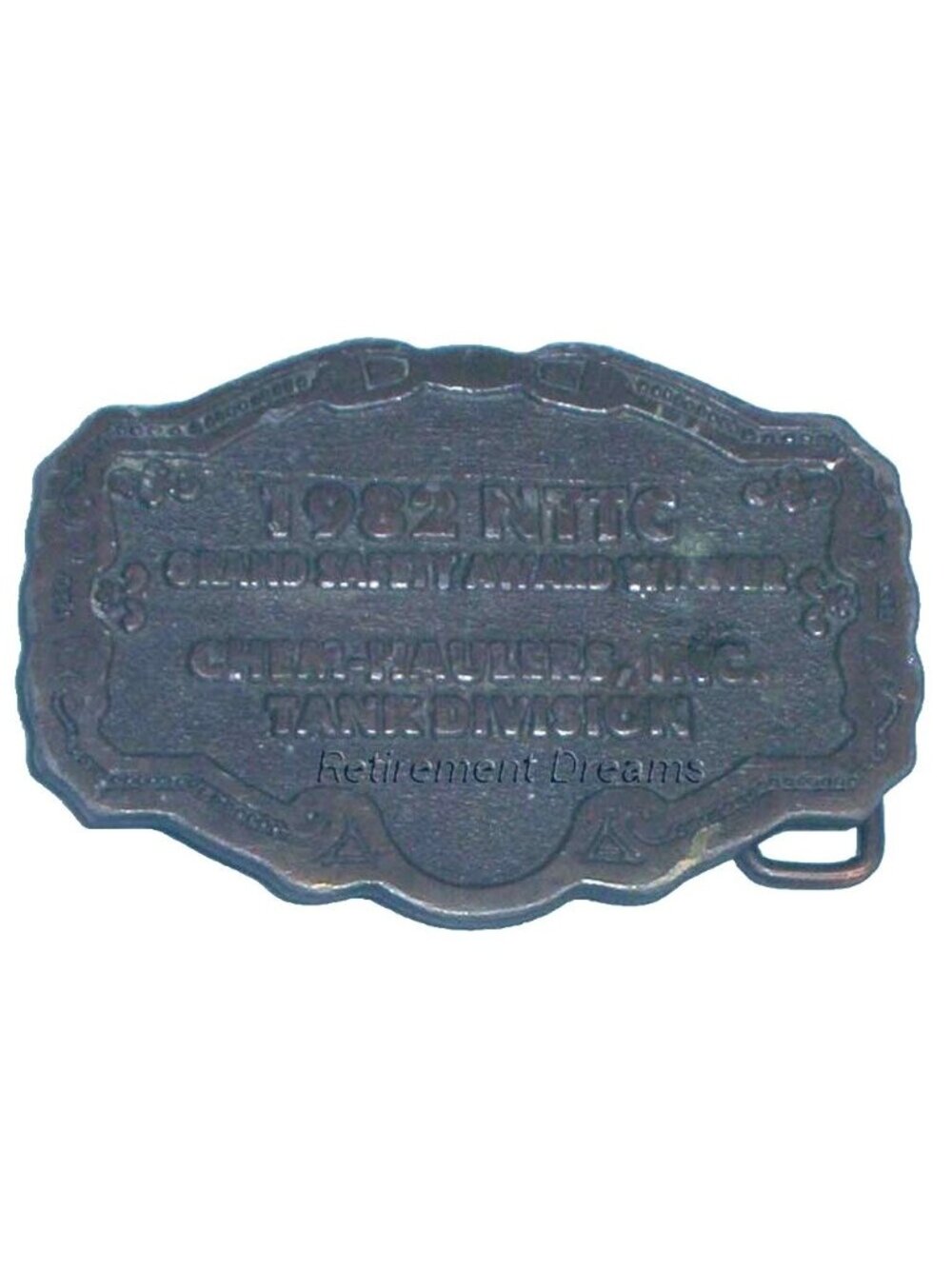 1982 NTTC Grand Safety Award Winners Belt Buckle By Hit Line USA Vintage